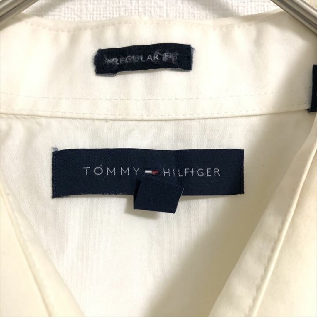 TOMMY HILFIGER(トミーヒルフィガー)の90s 古着 トミーヒルフィガー 長袖シャツ 白シャツ ゆるダボ XL  メンズのトップス(シャツ)の商品写真