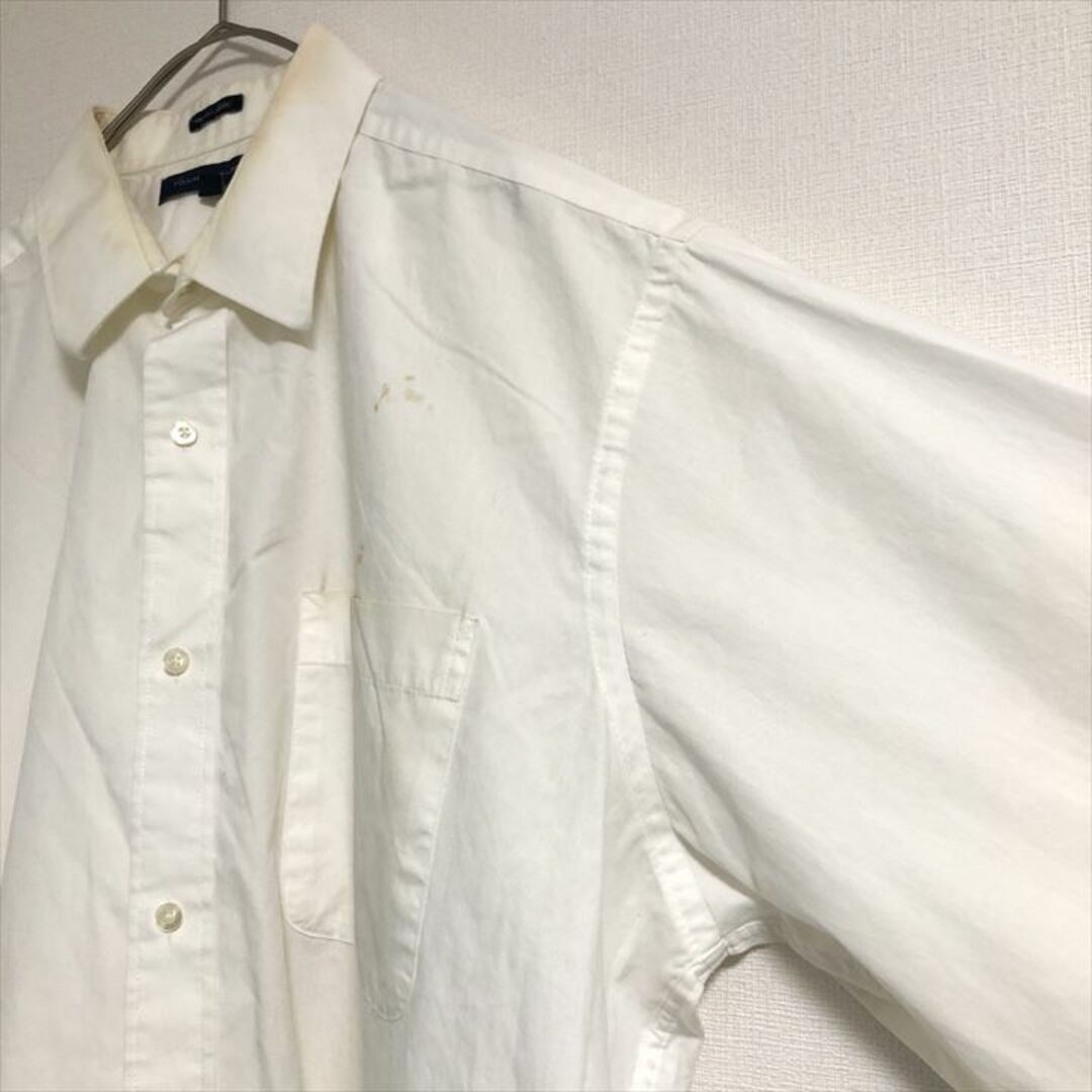 TOMMY HILFIGER(トミーヒルフィガー)の90s 古着 トミーヒルフィガー 長袖シャツ 白シャツ ゆるダボ XL  メンズのトップス(シャツ)の商品写真