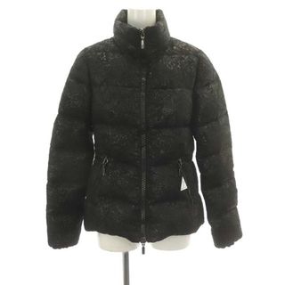 モンクレール(MONCLER)のモンクレール SERITTE セリッテ ジャガードダウンジャケット 1 黒(ダウンジャケット)