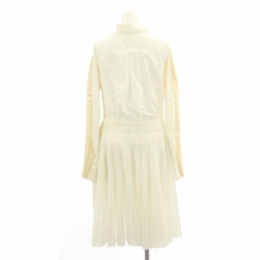 sacai - サカイ ドッキング ニット シャツ ワンピース プリーツ 16 sacai - サカイ ドッキング ニット シャツ ワンピース プリーツ 16