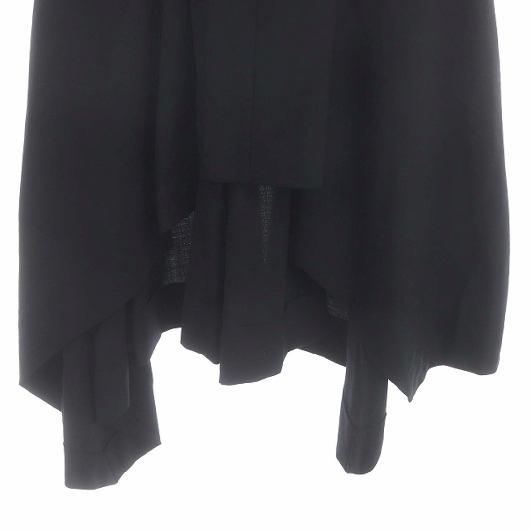 sacai(サカイ)のサカイ アシンメトリースカート ジップフライ ウール混 1 S 黒 レディースのスカート(ロングスカート)の商品写真