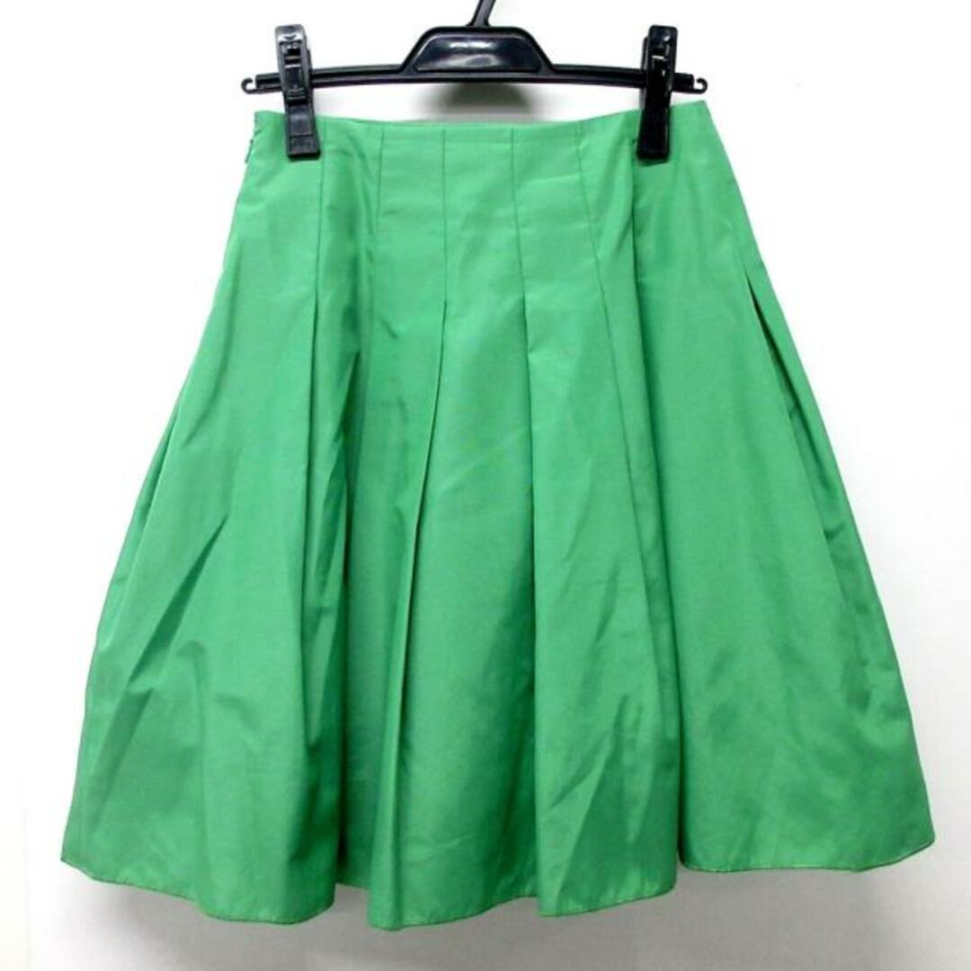 M'S GRACY(エムズグレイシー)のM'S GRACY(エムズグレイシー) スカート サイズ36 S レディース美品  - グリーン プリーツ レディースのスカート(その他)の商品写真