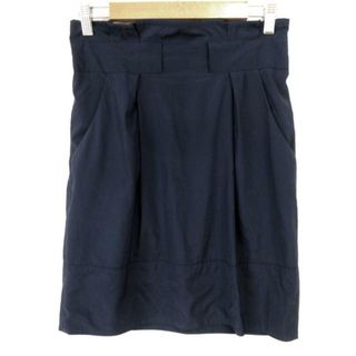 ランバンオンブルー(LANVIN en Bleu)のLANVIN en Bleu(ランバンオンブルー) スカート サイズ38 M レディース - ネイビー(その他)