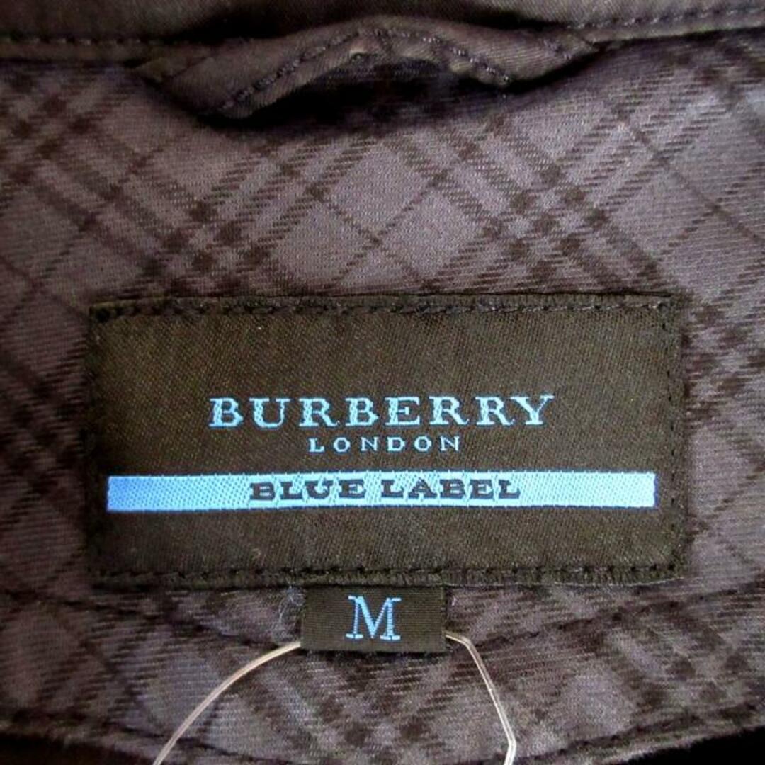 BURBERRY BLUE LABEL(バーバリーブルーレーベル)のBurberry Blue Label(バーバリーブルーレーベル) トレンチコート サイズM メンズ - 黒 春/秋 メンズのジャケット/アウター(トレンチコート)の商品写真