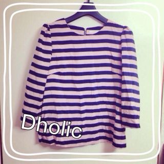 ディーホリック(dholic)のdholic ボーダーカットソー(カットソー(長袖/七分))