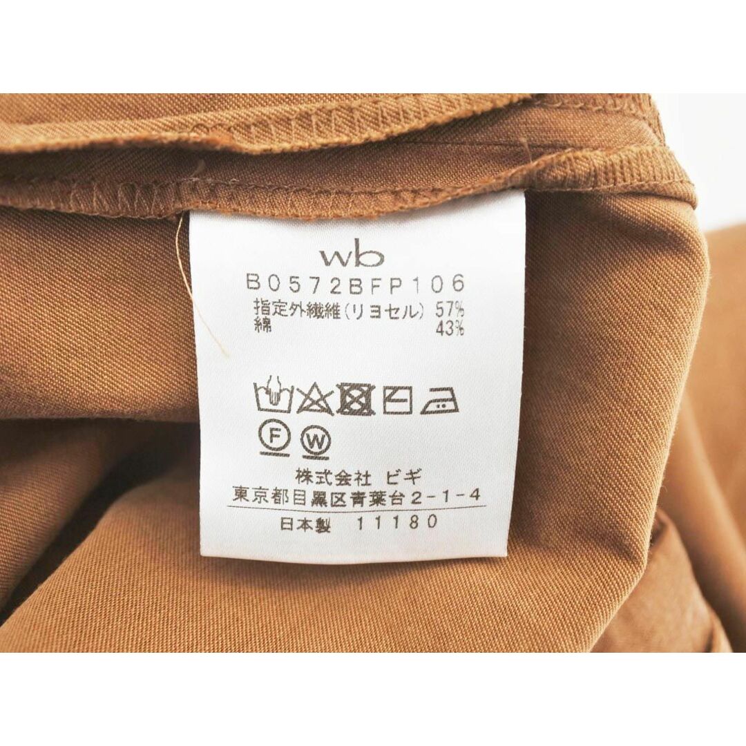 DOUBLE.B(ダブルビー)のWb BUSINESS TRIP ダブルビービジネストリップ ワイド パンツ size40/茶 ■◇ レディース レディースのパンツ(その他)の商品写真