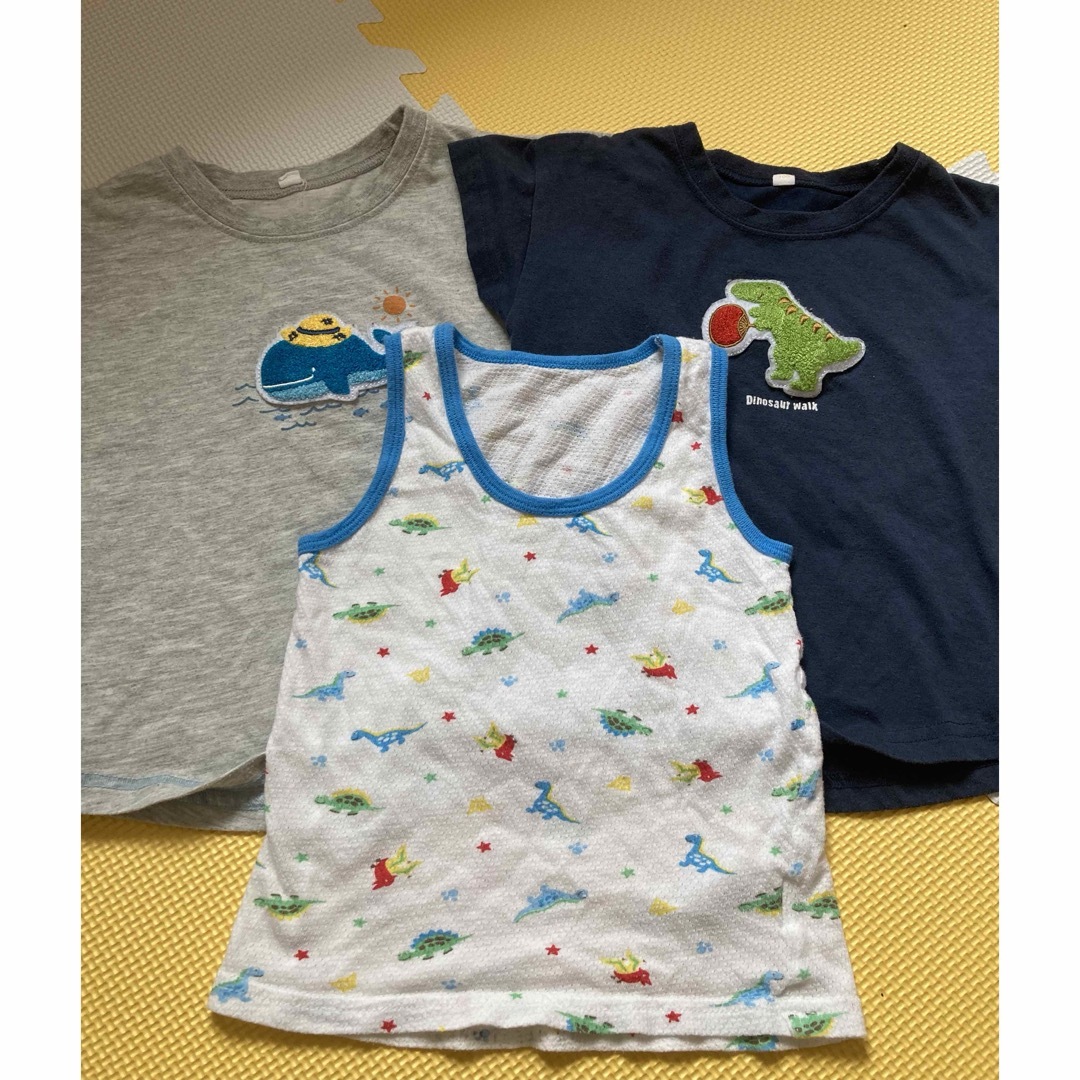 AEON(イオン)の男の子Tシャツと肌着セット キッズ/ベビー/マタニティのキッズ服男の子用(90cm~)(Tシャツ/カットソー)の商品写真