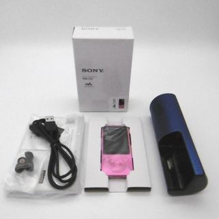 ウォークマン(WALKMAN)のSONY WALKMAN ウォークマン NW-S13 (P) 4GB ビビッドピンク RDP-NWT19 ポータブルドックスピーカー 付属(ポータブルプレーヤー)