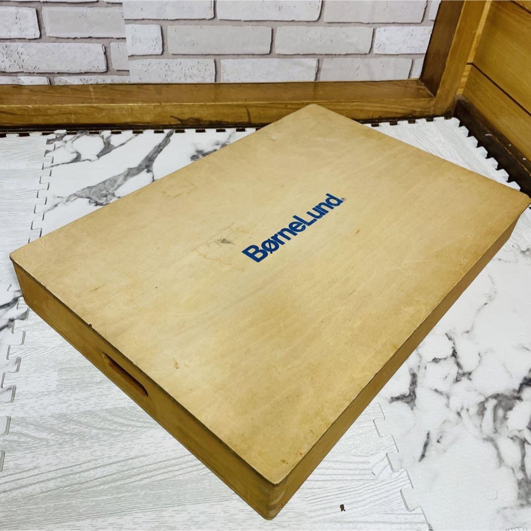 BorneLund(ボーネルンド)の美品 BorneLund ボーネルンド オリジナル積み木 M 木製 箱付き キッズ/ベビー/マタニティのおもちゃ(積み木/ブロック)の商品写真