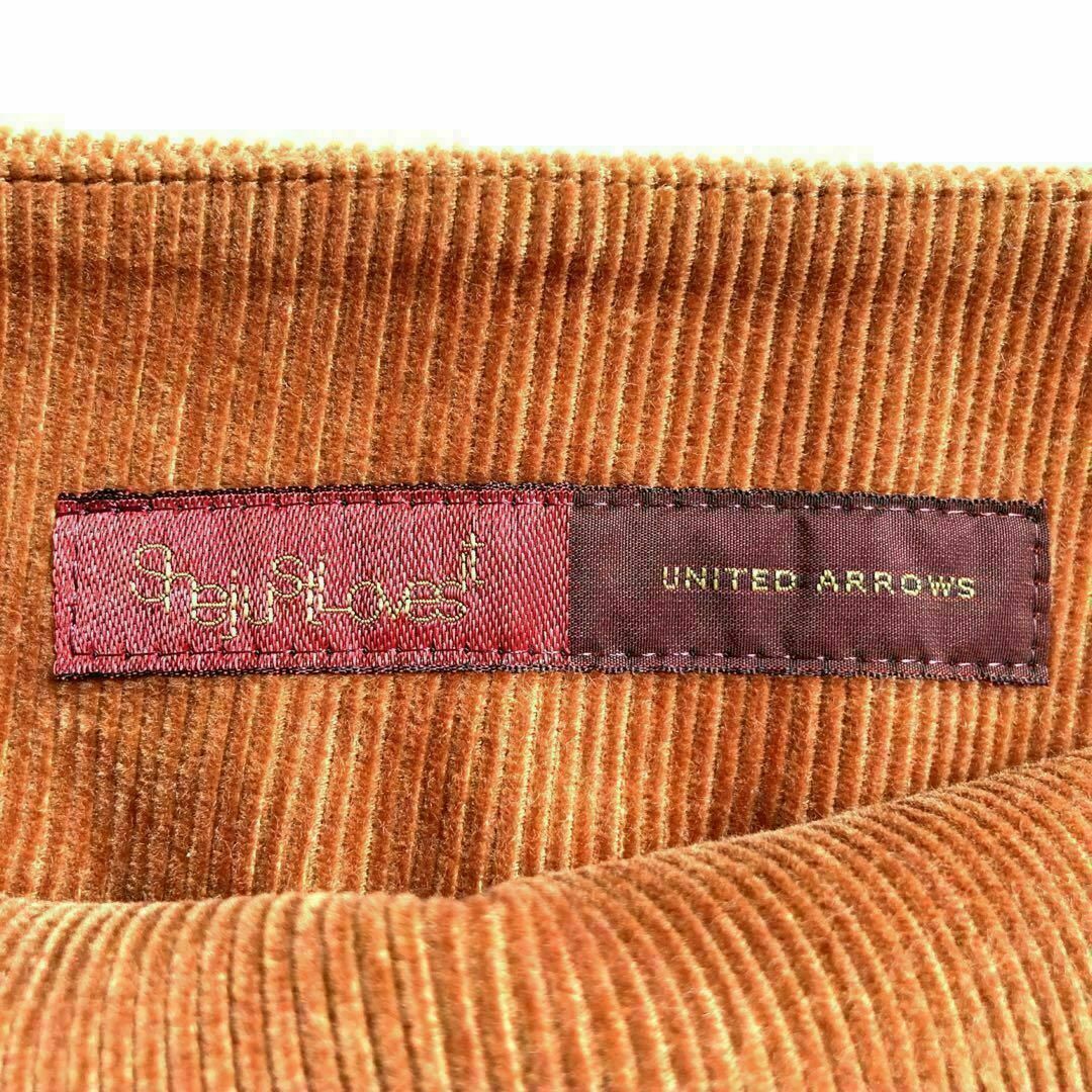 UNITED ARROWS(ユナイテッドアローズ)のUNITED ARROWS コーデュロイスカート　ブラウン系　サイズ36（S) レディースのスカート(ひざ丈スカート)の商品写真