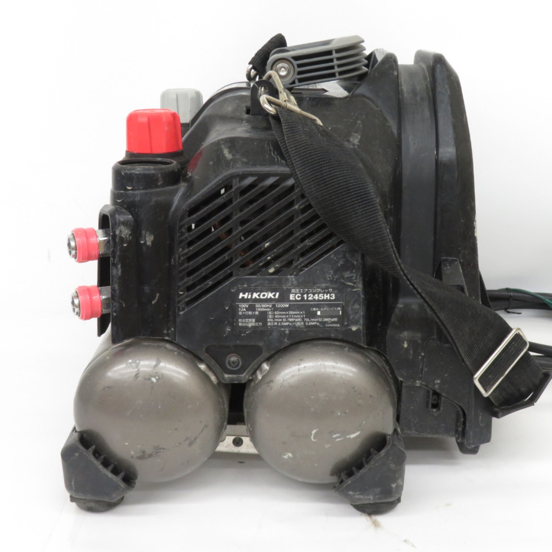 ハイコーキ(ハイコーキ)のHiKOKI ハイコーキ 釘打機用高圧エアコンプレッサ 8L 高圧・一般圧対応 セキュリティ機能なし EC1245H3(TN) 中古 自動車/バイクのバイク(工具)の商品写真