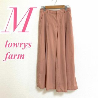 ローリーズファーム(LOWRYS FARM)のローリーズファーム　スカンツ　M　ピンク　ガウチョパンツ　きれいめ　ポリ100%(カジュアルパンツ)