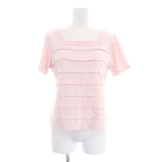 クレージュ(Courreges)のクレージュ スクエアネック 半袖 カットソー 38 ライトピンク(カットソー(半袖/袖なし))