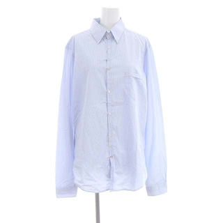 アザー(other)のアグリーニ AGLINI ストライプシャツ 長袖 41 水色 白 ライトブルー(シャツ)