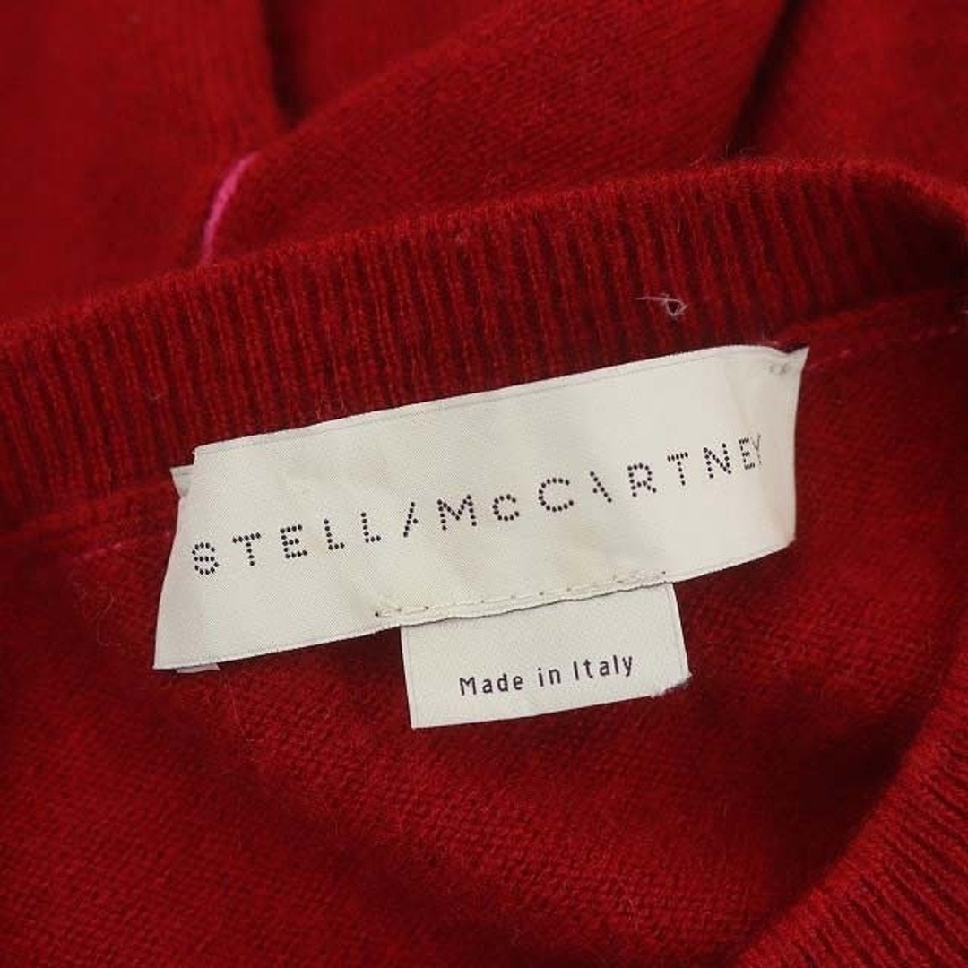 Stella McCartney(ステラマッカートニー)のステラマッカートニー バイカラーニット セーター 長袖 36 S ピンク 赤 レディースのトップス(ニット/セーター)の商品写真