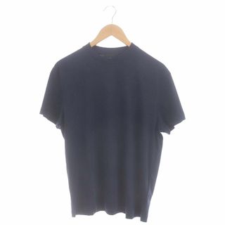 プラダ(PRADA)のプラダ バックトライアングルTシャツ カットソー 半袖 L 紺 ネイビー(Tシャツ/カットソー(半袖/袖なし))