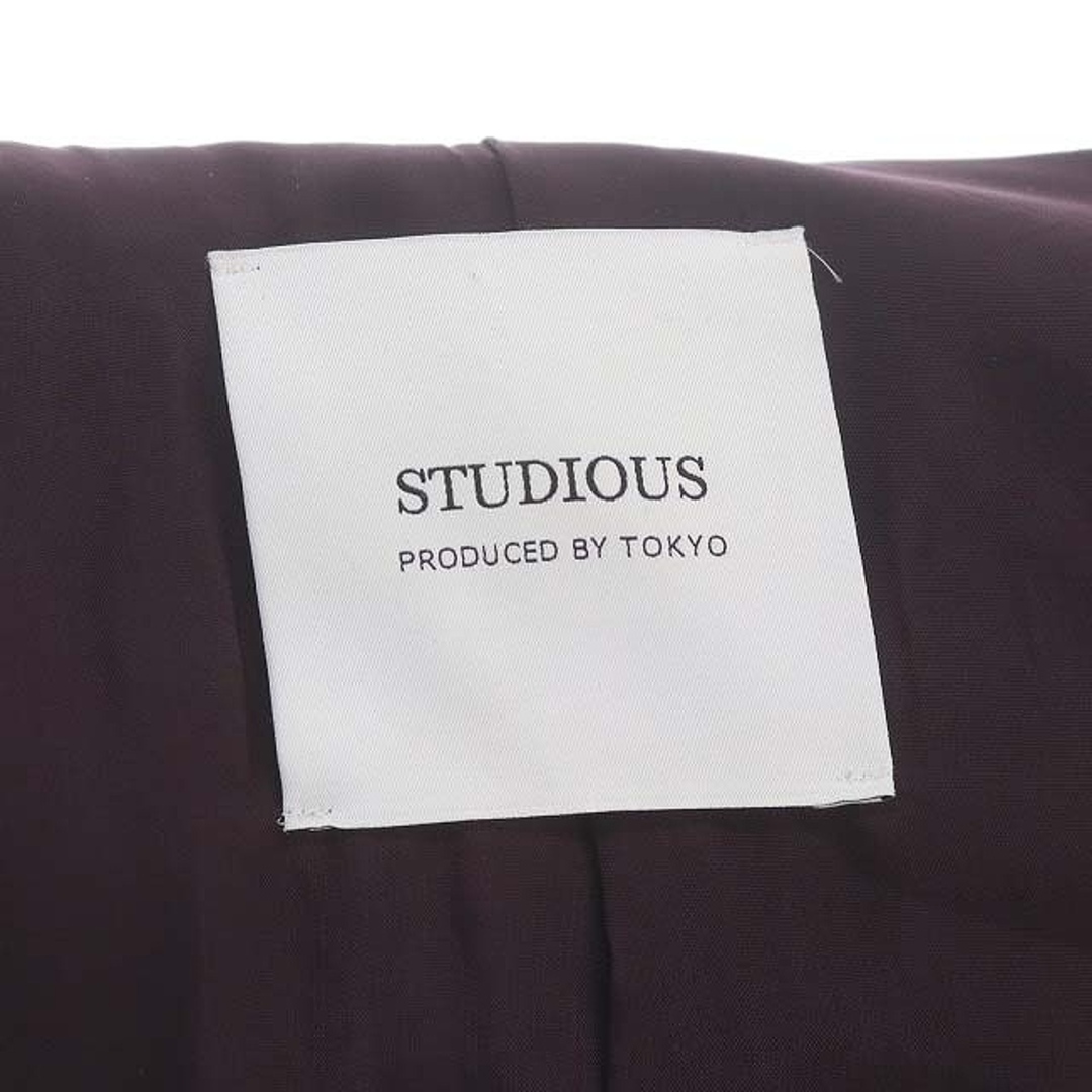 STUDIOUS(ステュディオス)のステュディオス  チェスターコート アウター ロング ウール 0 XS ボルドー レディースのジャケット/アウター(その他)の商品写真