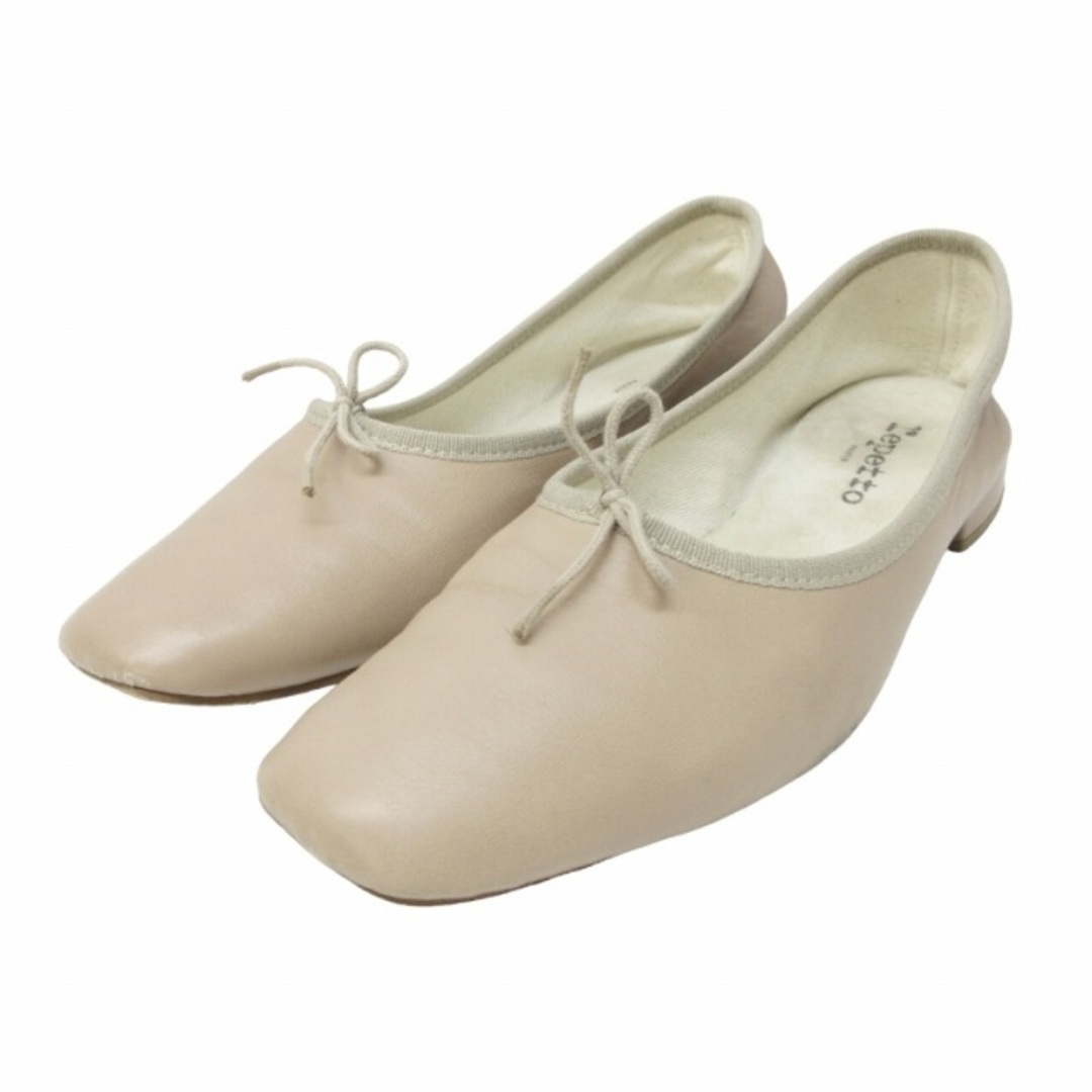 repetto(レペット)のレペット フラットシューズ レザー リボンモチーフ 39 1/2 約25cm レディースの靴/シューズ(バレエシューズ)の商品写真