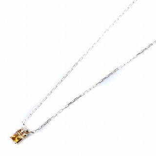 ヨンドシー(4℃)のヨンドシー 4℃ K10 ストーン 1Pダイヤモンド ネックレス 0.98g(ネックレス)