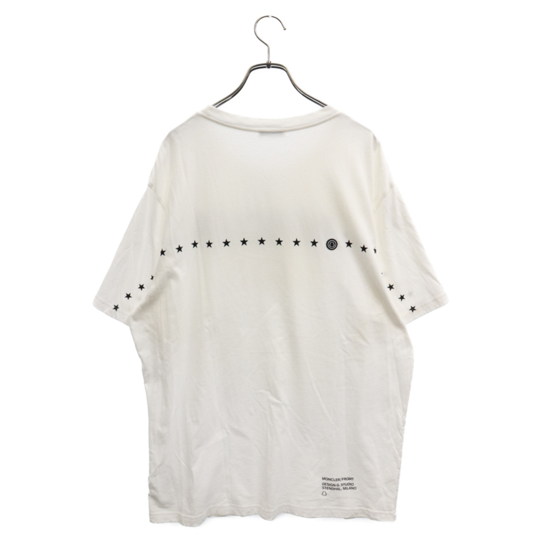 MONCLER(モンクレール)のMONCLER モンクレール 21AW ×FRAGMENT DESIGN MAGLIA T-SHIRT ロゴプリント半袖カットソー Tシャツ ホワイト G209U8C00003 メンズのトップス(Tシャツ/カットソー(半袖/袖なし))の商品写真