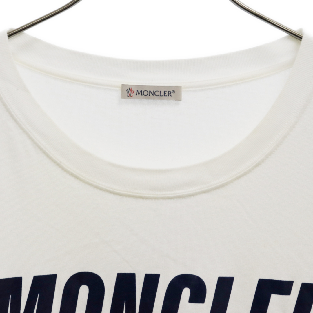 MONCLER(モンクレール)のMONCLER モンクレール 21AW ×FRAGMENT DESIGN MAGLIA T-SHIRT ロゴプリント半袖カットソー Tシャツ ホワイト G209U8C00003 メンズのトップス(Tシャツ/カットソー(半袖/袖なし))の商品写真