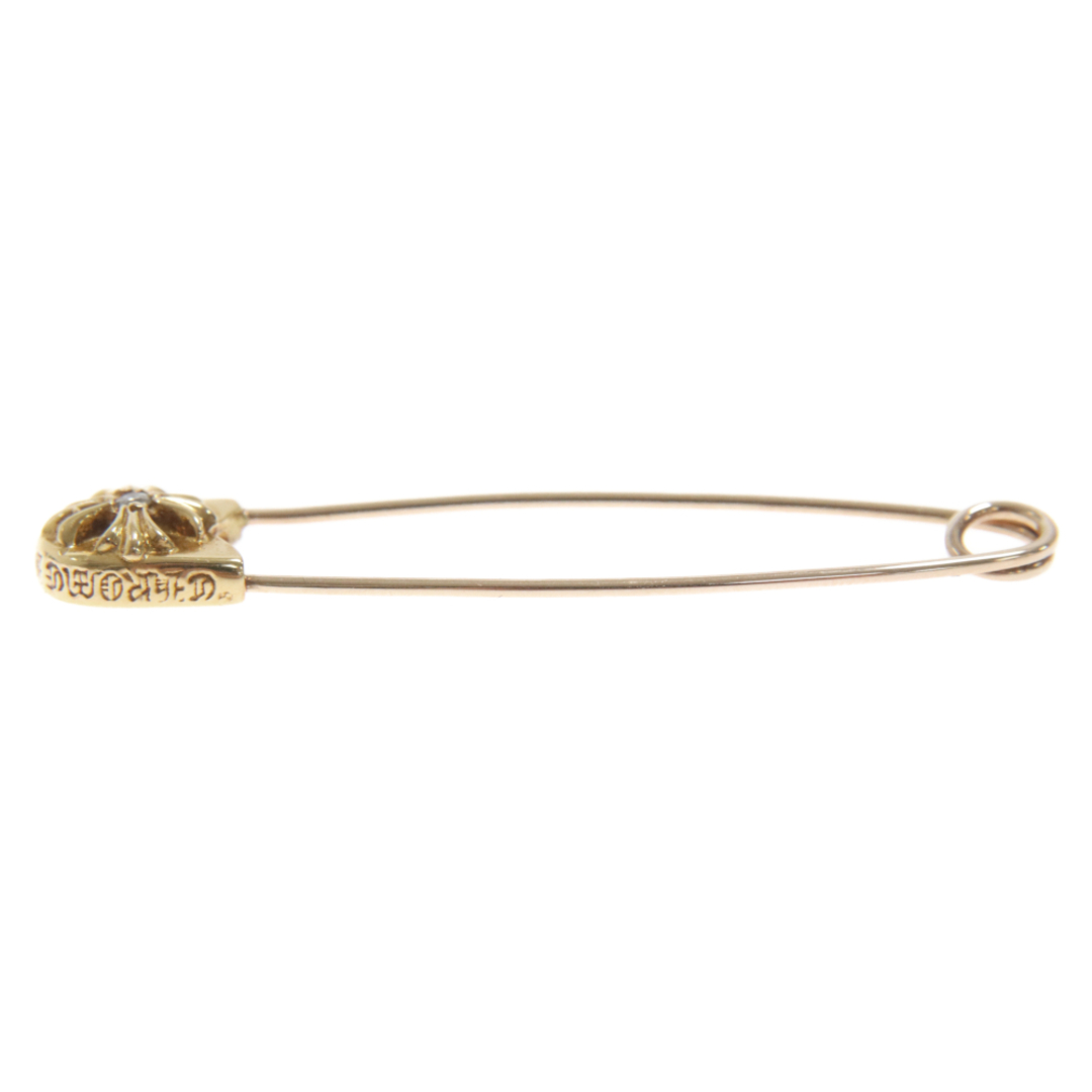 Chrome Hearts(クロムハーツ)のCHROME HEARTS クロムハーツ 22K SAFETY PIN L DIA/22Kラージセーフティピン 1ダイヤ/ゴールドネックレストップ メンズのアクセサリー(ネックレス)の商品写真