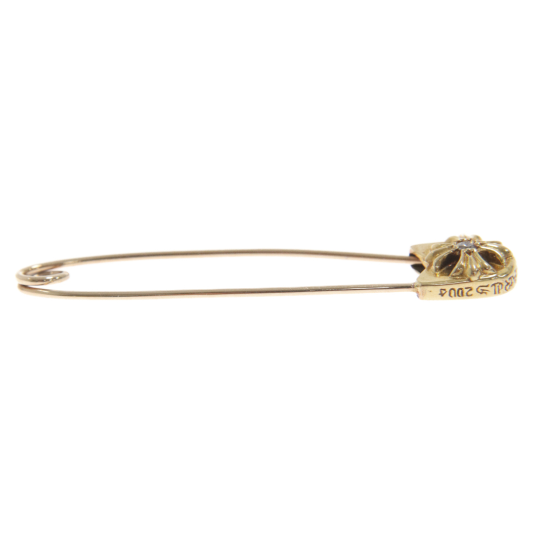 Chrome Hearts(クロムハーツ)のCHROME HEARTS クロムハーツ 22K SAFETY PIN L DIA/22Kラージセーフティピン 1ダイヤ/ゴールドネックレストップ メンズのアクセサリー(ネックレス)の商品写真