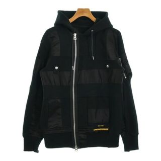 サカイ(sacai)のsacai サカイ パーカー 1(S位) 黒 【古着】【中古】(パーカー)