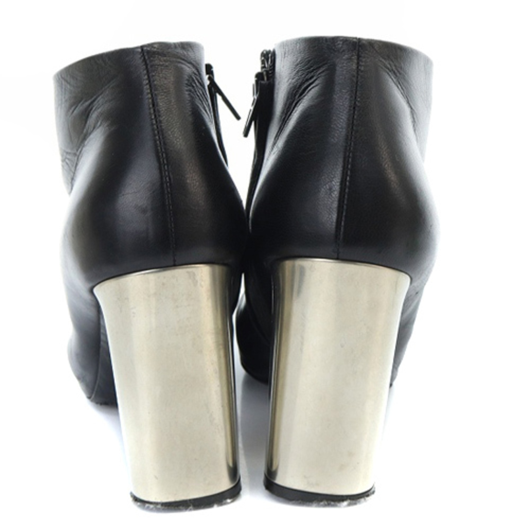 celine(セリーヌ)のセリーヌ ショートブーツ チャンキーヒール 37.5 24.5cm 黒 レディースの靴/シューズ(ブーツ)の商品写真