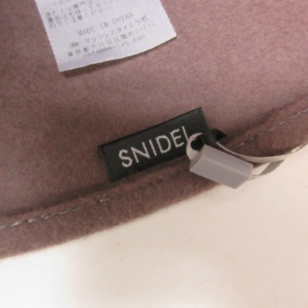 SNIDEL(スナイデル)のスナイデル タグ付き 23AW ウール バケハ ハット フェルト 茶系 F レディースの帽子(ハット)の商品写真