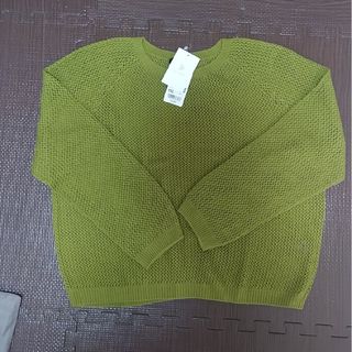 UNIQLO 3Dﾒｯｼｭクルーネックセーター