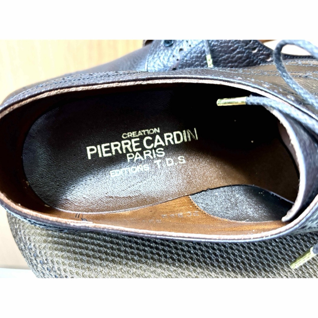 pierre cardin(ピエールカルダン)の【80sビンテージ】ピエール•カルダン シボ革フルブローグ(25.5cm) メンズの靴/シューズ(ドレス/ビジネス)の商品写真