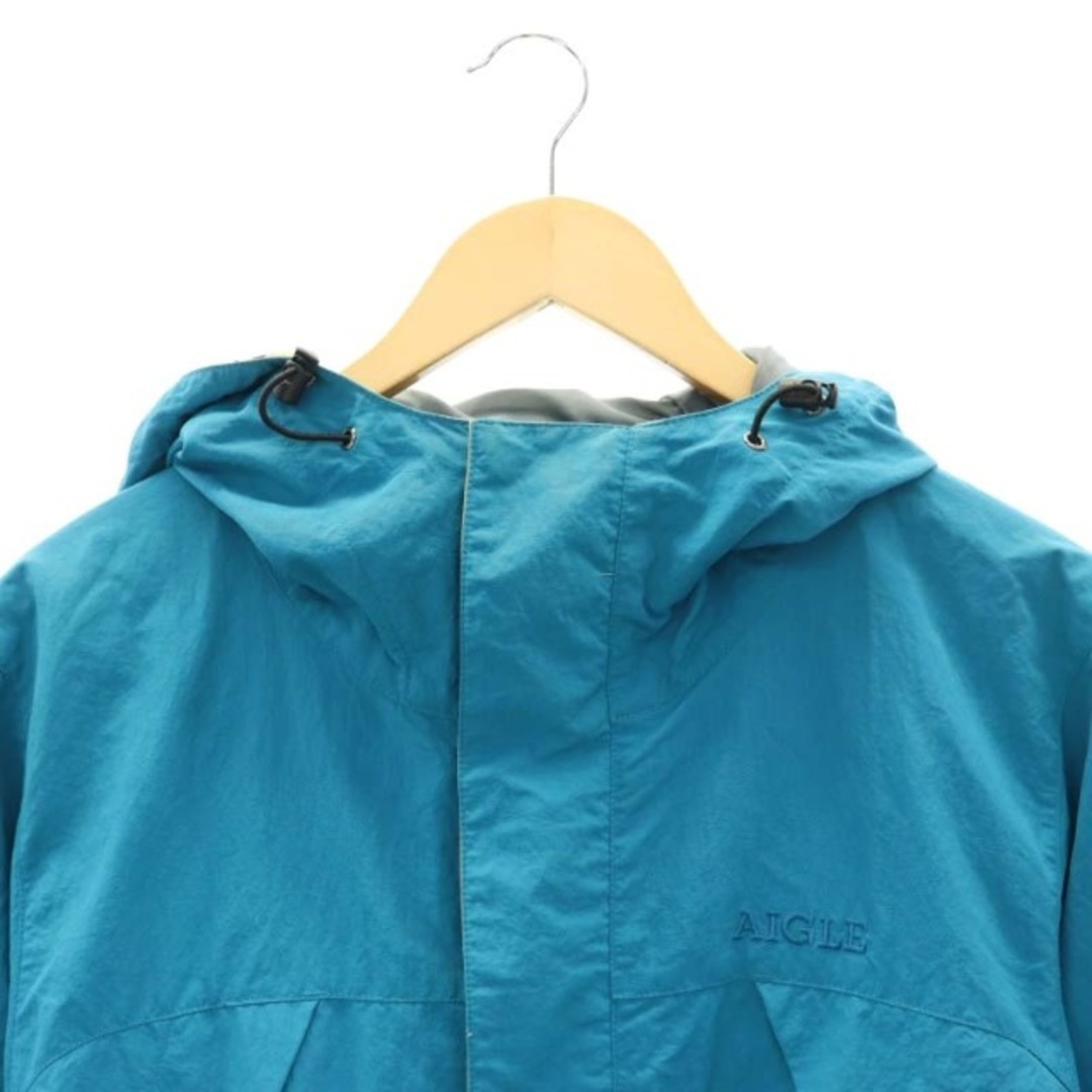 AIGLE(エーグル)のエーグル AIGLE マウンテンパーカ ジップアップ L 青 ブルー メンズのジャケット/アウター(マウンテンパーカー)の商品写真