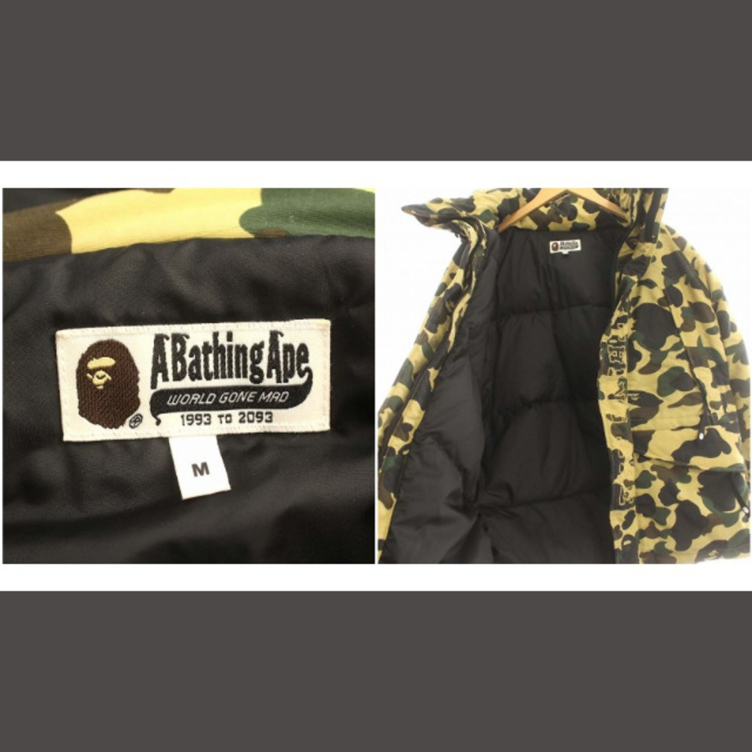 A BATHING APE(アベイシングエイプ)のA BATHING APE CAMO ダウンジャケット 迷彩 カモ ベージュ メンズのジャケット/アウター(ダウンジャケット)の商品写真