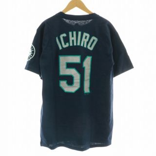 マジェスティック(Majestic)のマジェスティック タグ付き Tシャツ カットソー ICHIRO 紺(Tシャツ/カットソー(半袖/袖なし))