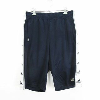 アディダス(adidas)のアディダス ジャージ パンツ ショート ハーフ 地模様 ロゴ O ネイビー(その他)