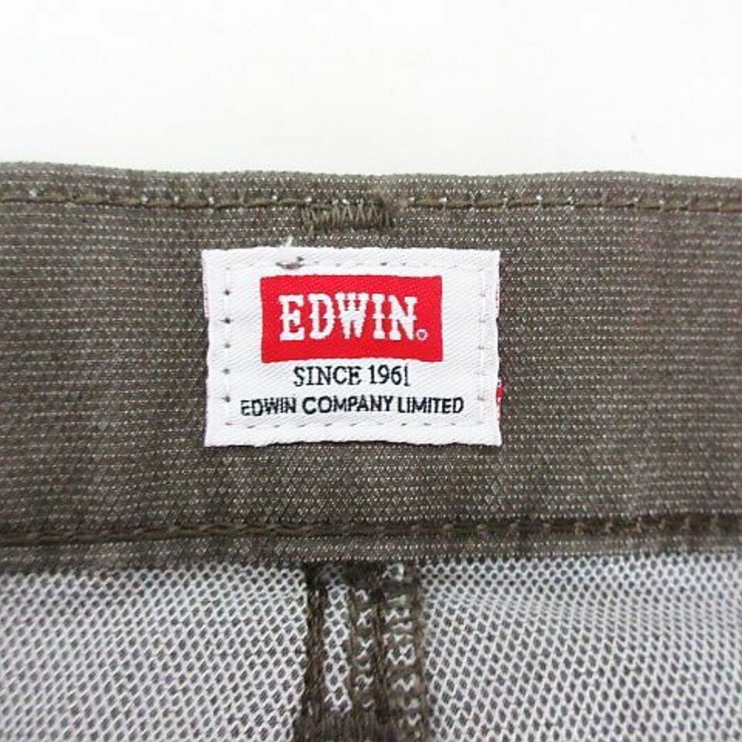 EDWIN(エドウィン)のエドウィン EC03 パンツ ストレート メッシュ ストレッチ 28 カーキ メンズのパンツ(スラックス)の商品写真