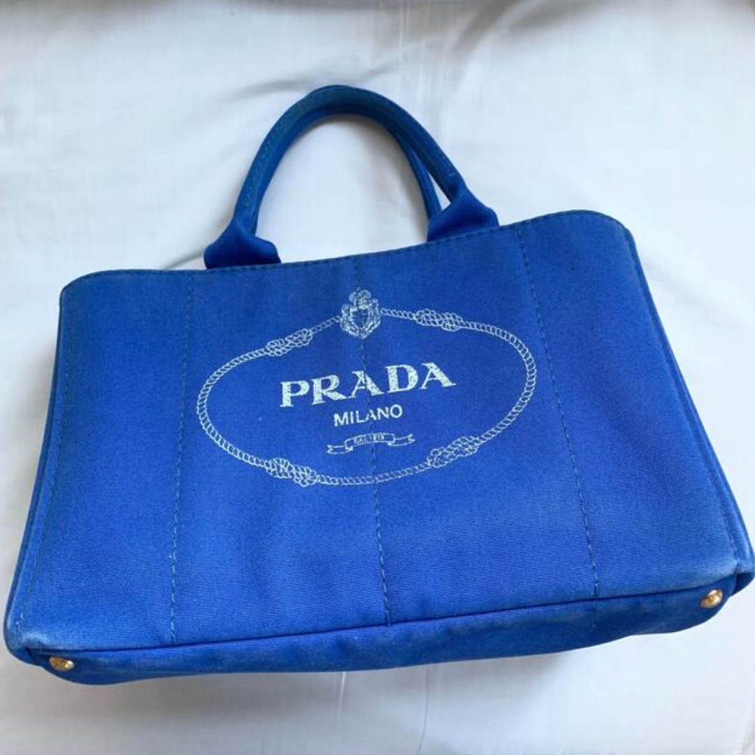 PRADA(プラダ)の【美品】PRADA プラダ カナパ  ハンドバッグ Lサイズ 三角プレート レディースのバッグ(ハンドバッグ)の商品写真