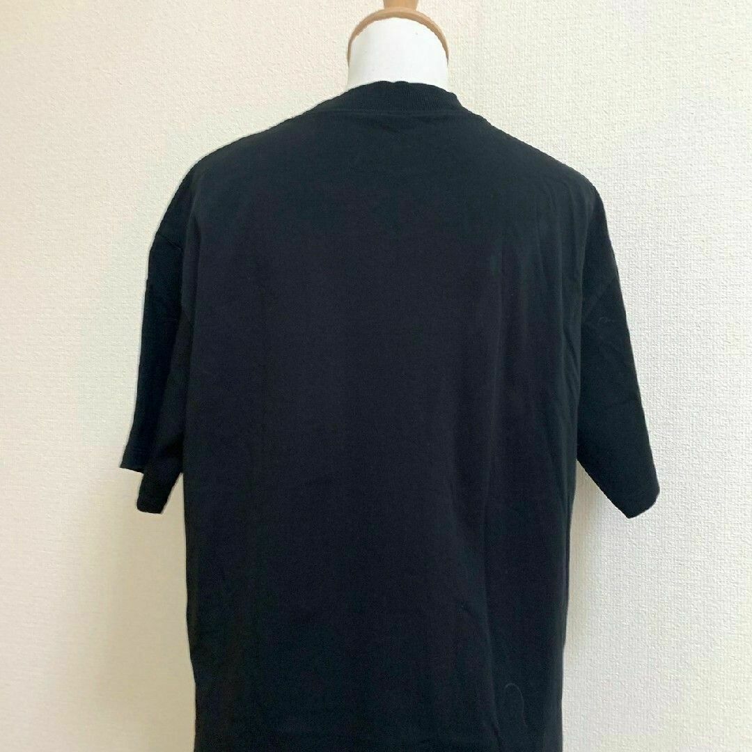 grove(グローブ)のグローブ　半袖カットソー　LL　ブラック　カジュアル　オーバーサイズ　綿100% レディースのトップス(カットソー(半袖/袖なし))の商品写真