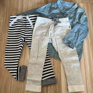 プチバトー(PETIT BATEAU)のプチバトー　シャツ&パンツセット(シャツ/カットソー)