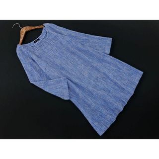 TABASA タバサ ７分袖 チュニック ワンピース size32/水色 ■◇ レディース(ミニワンピース)