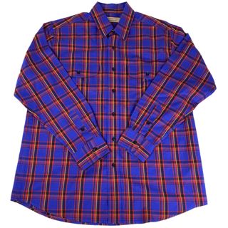 BURBERRY - バーバリー チェック柄 長袖シャツ メンズ L 【中古】