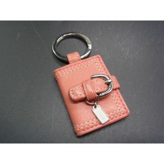 コーチ(COACH)の■美品■ COACH コーチ レザー ロケット キーホルダー キーリング バッグチャーム レディース ピンク系×シルバー系 DE1228(その他)