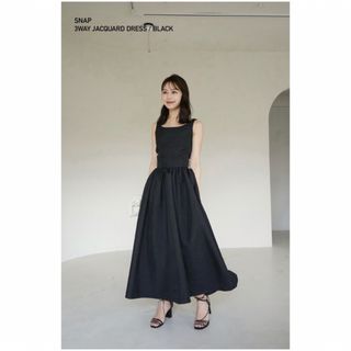 アニュアンス(ánuans)のmimo様専用　laubeblanc 3way Jacquard dress(ロングワンピース/マキシワンピース)