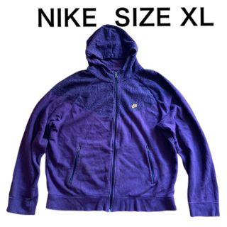 ナイキ(NIKE)のNIKE ナイキ トレーニング ジャケット ジップアップパーカー パープル XL(パーカー)