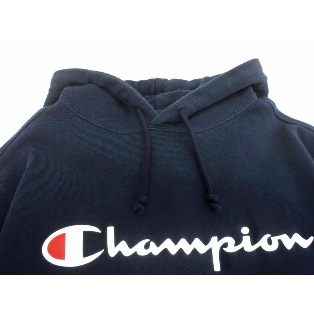 Champion(チャンピオン)のChampion チャンピオン ロゴ プルオーバー パーカー sizeM/紺 ■◇ メンズ メンズのトップス(パーカー)の商品写真