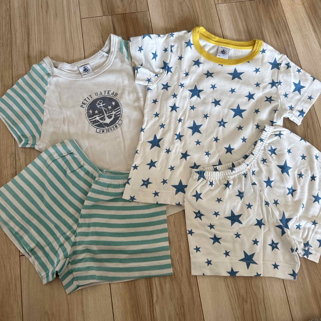 PETIT BATEAU(プチバトー)のプチバトー　半袖パジャマ キッズ/ベビー/マタニティのキッズ服男の子用(90cm~)(パジャマ)の商品写真