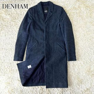 DENHAM - DENHAM candiani デニム ロングコート 比翼仕立て ネイビー