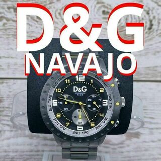 ドルチェアンドガッバーナ(DOLCE&GABBANA)のドルチェ＆ガッバーナ　腕時計　クロノグラフ　ナバジョ　グレー(腕時計(アナログ))
