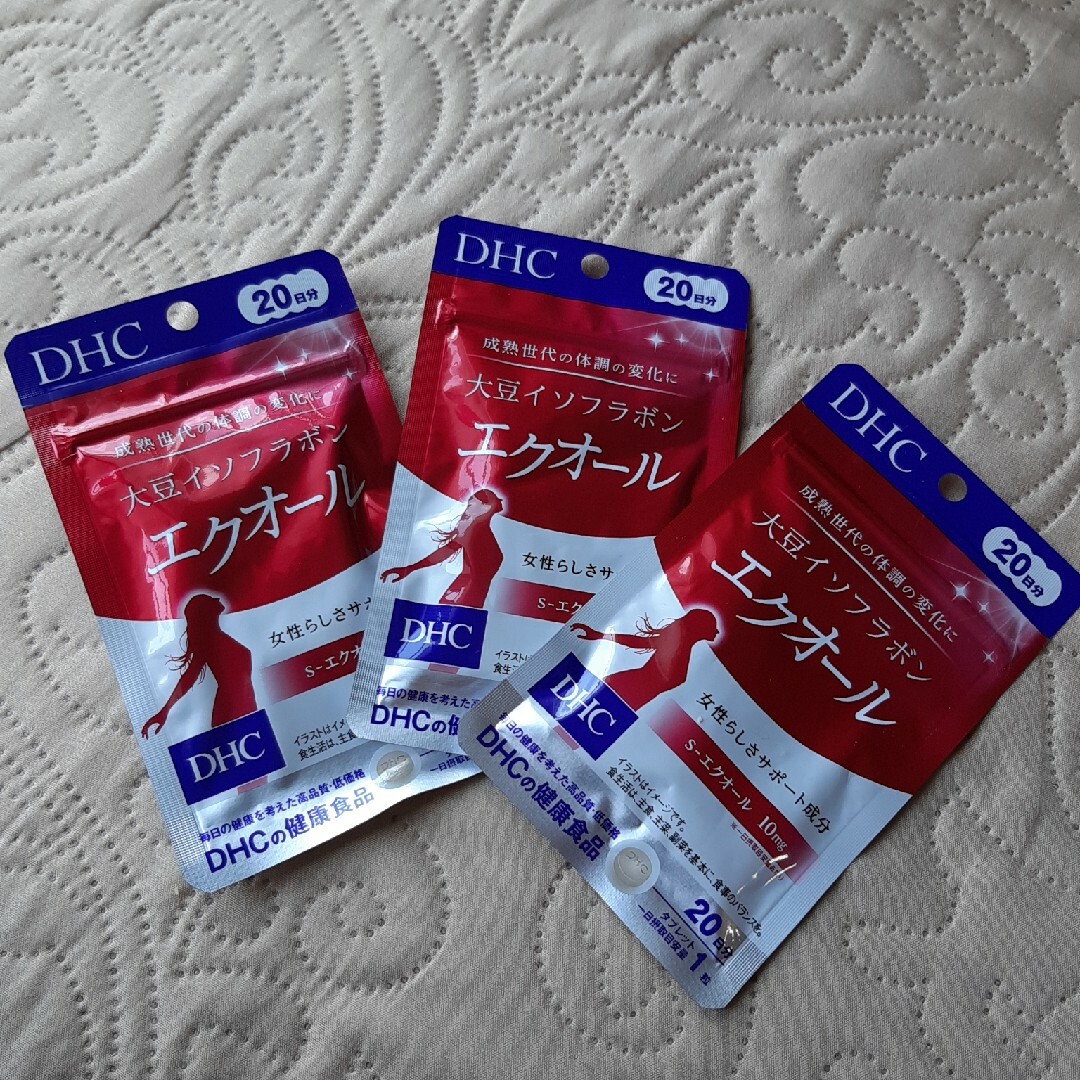 DHC(ディーエイチシー)の３袋　DHC エクオール 食品/飲料/酒の健康食品(その他)の商品写真